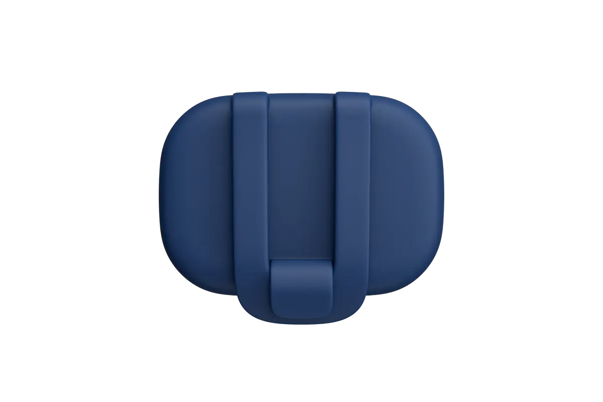 Image of the back of the navy blaze GPS tracker with clip