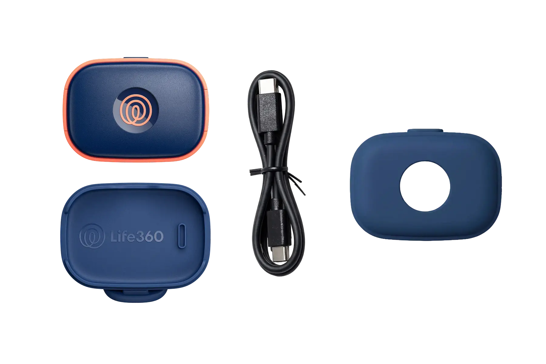 Image of Life360 Pet GPS, Adventure Sleeve, USB-C cord and Collar Mount