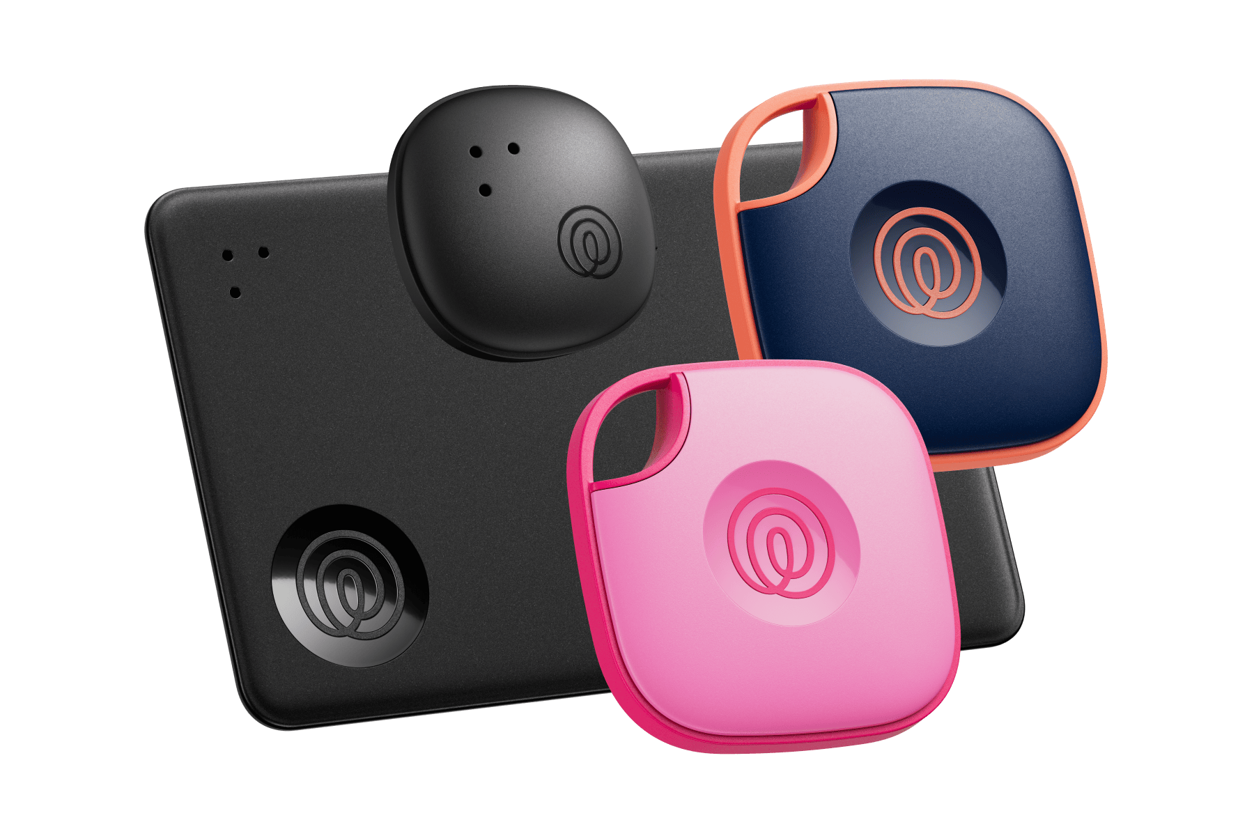 A profile image of a Life360 Tile Essentials Pack - Navy Blaze, Pink Punch, Black