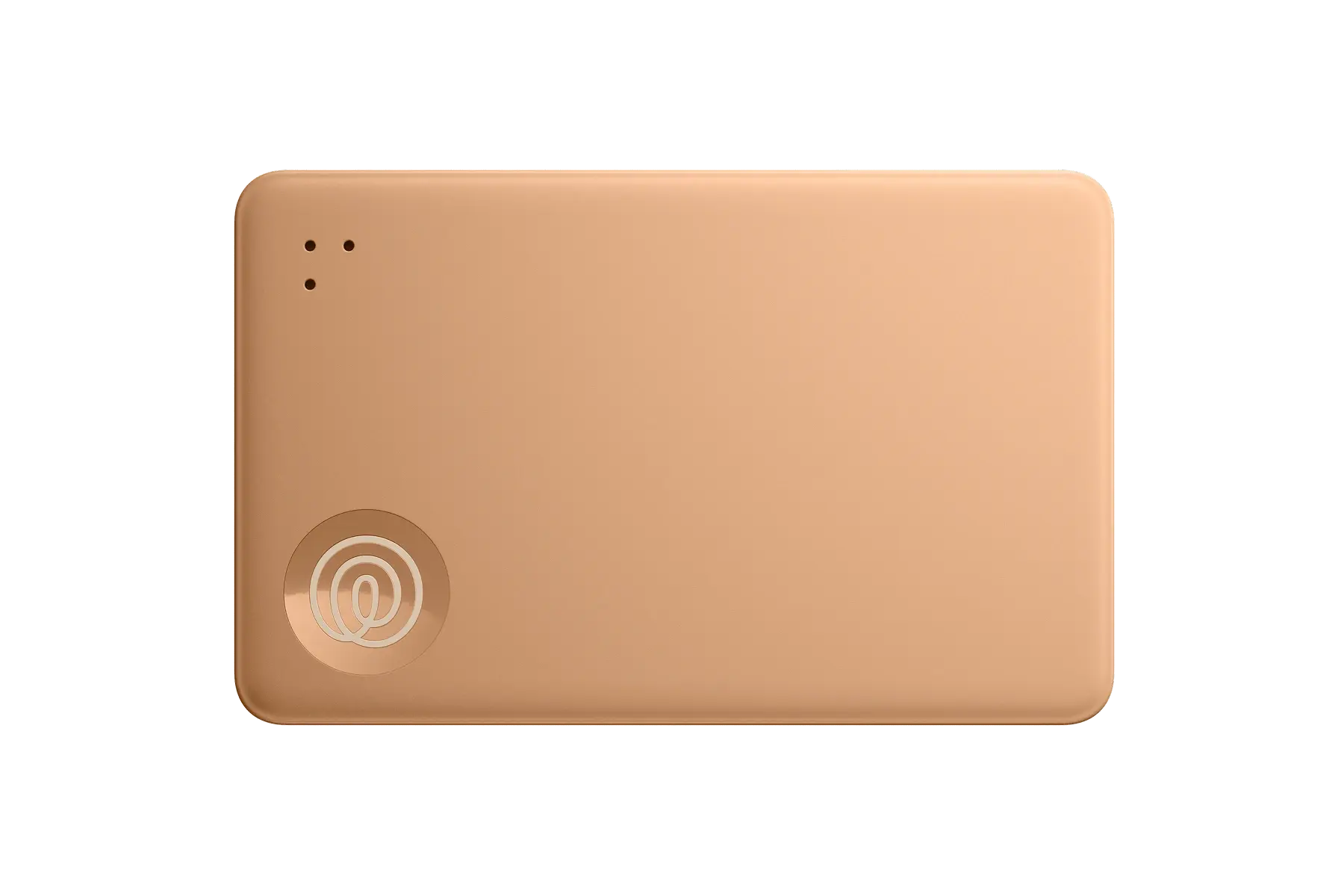 A front-facing image of a Life360 Tile Slim - Clay