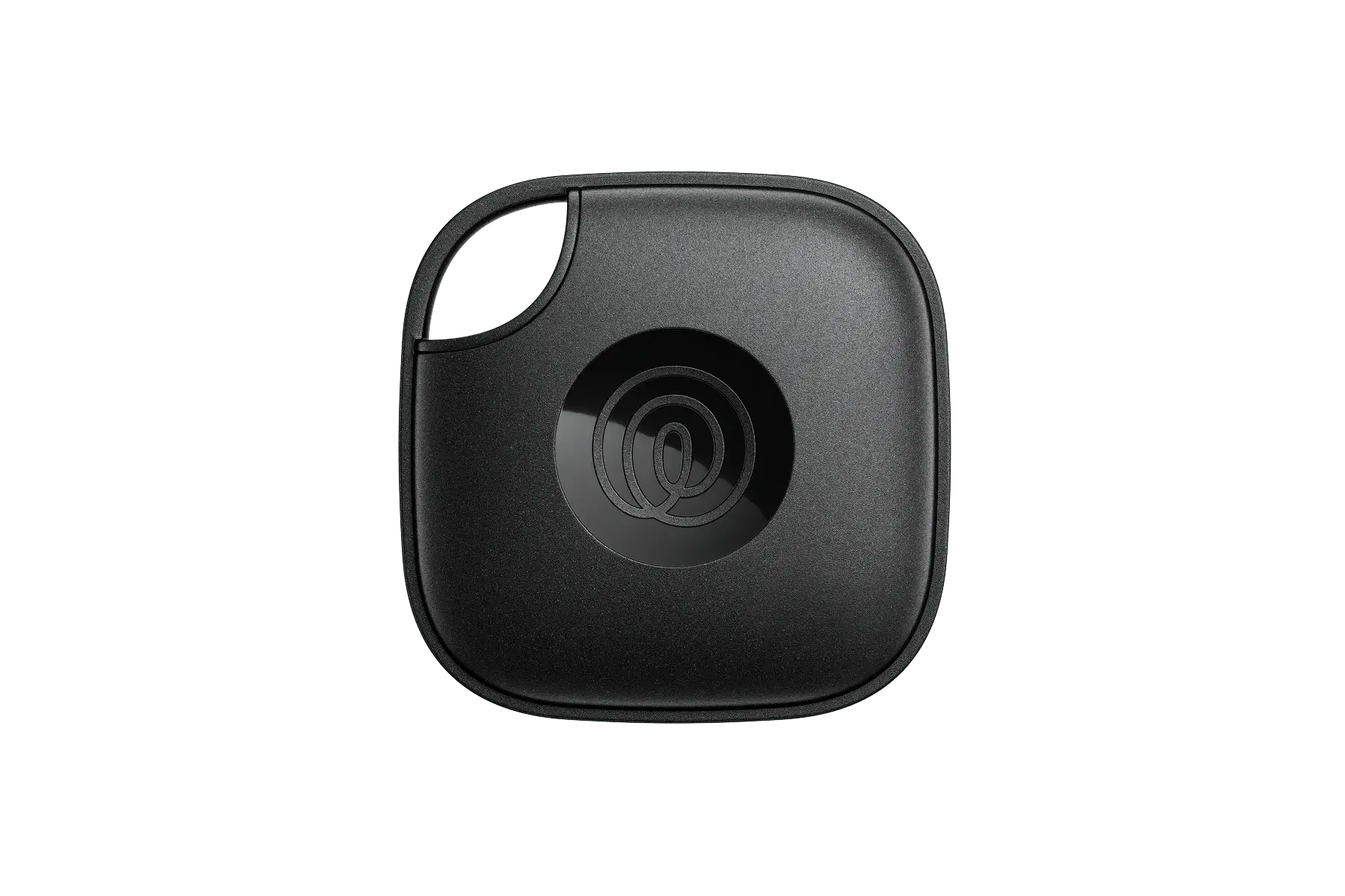 A front-facing image of a Life360 Tile - Black