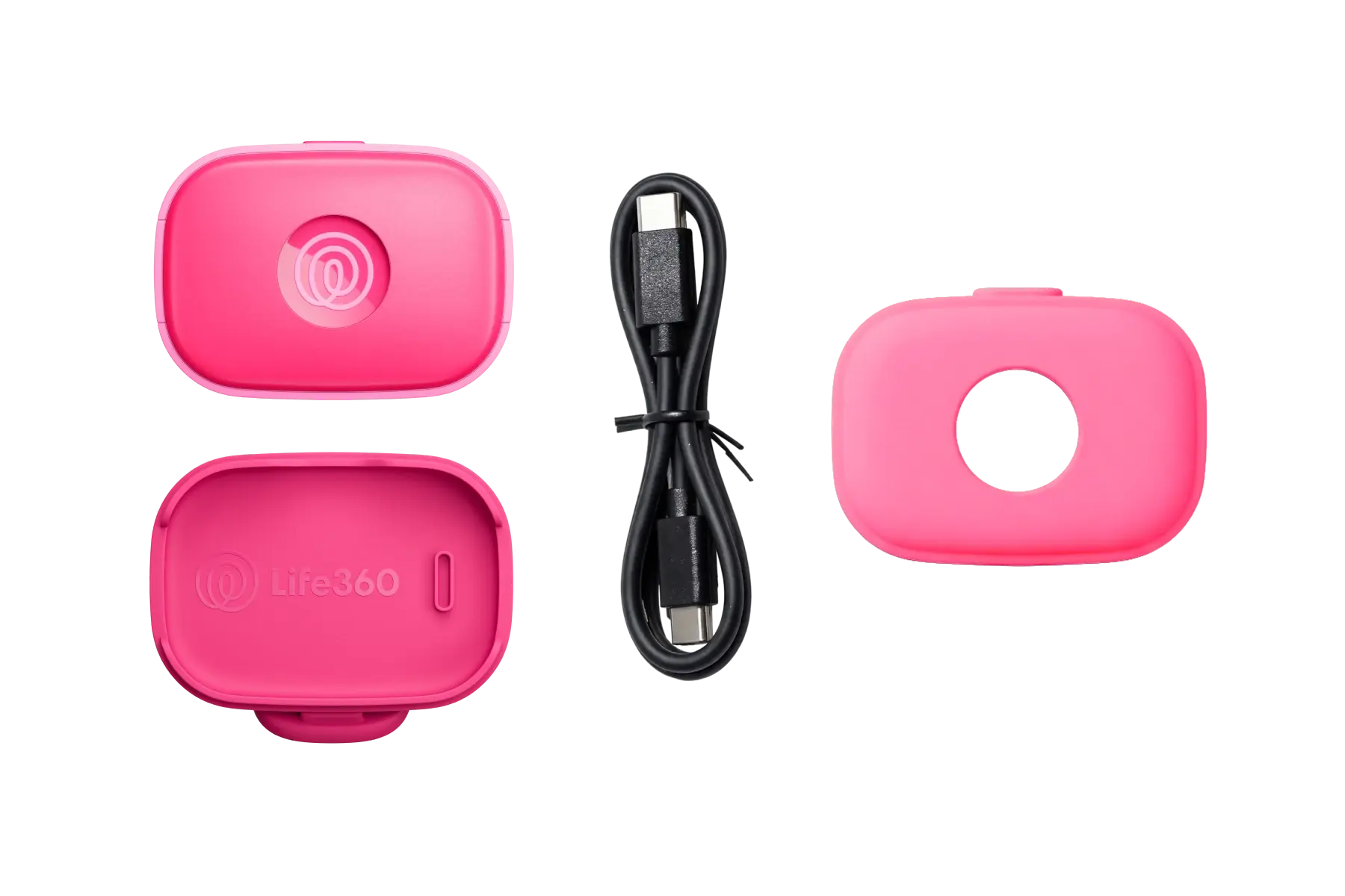 Image of Life360 Pet GPS, Adventure Sleeve, USB-C cord and Collar Mount
