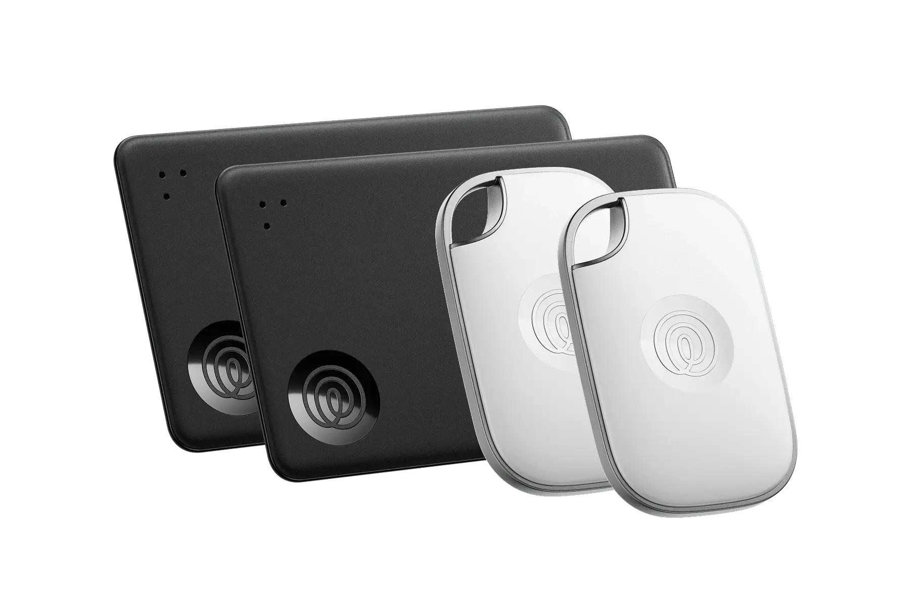 A profile image of a Life360 Tile Slim and Pro 4pk - Black and White