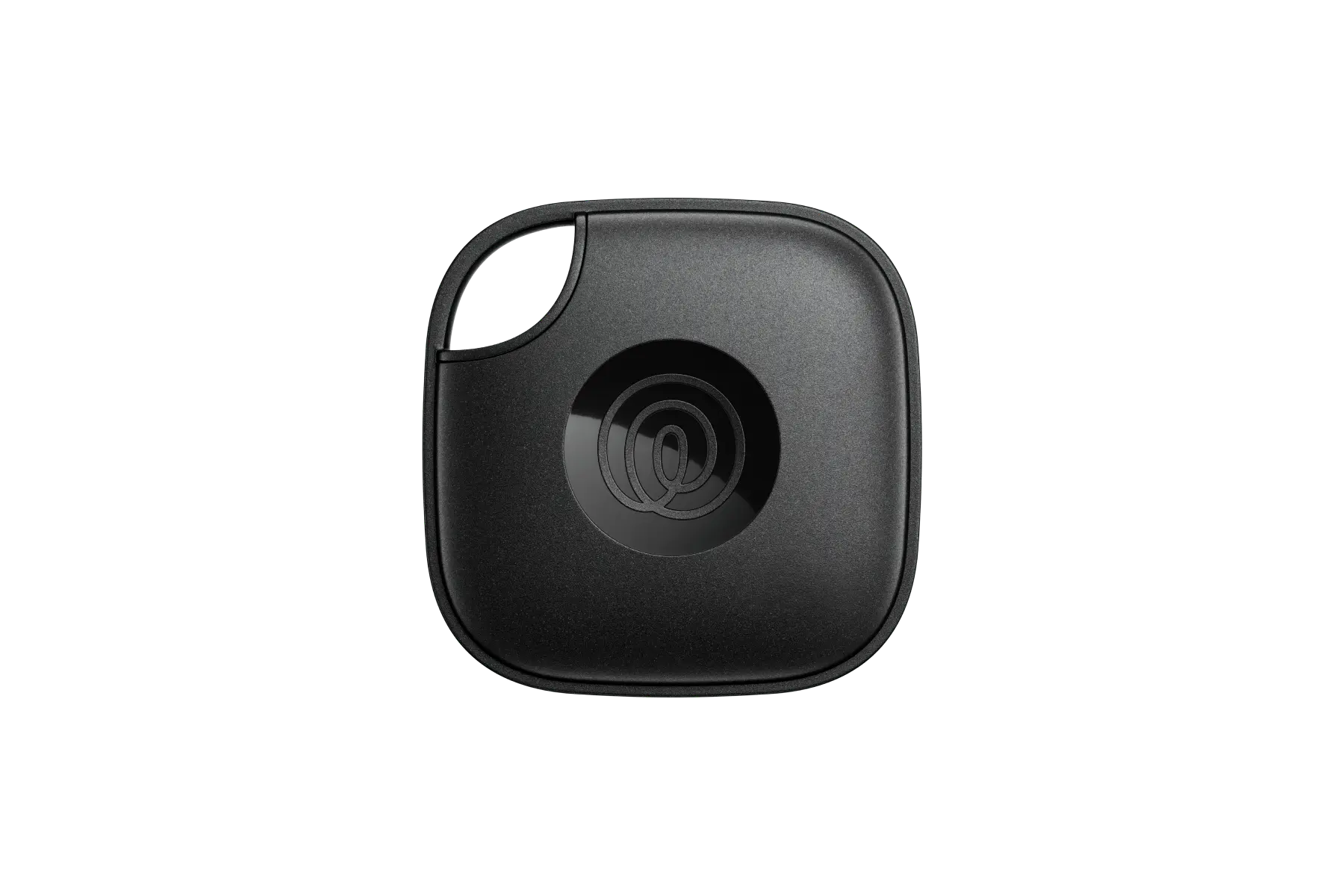 A front-facing image of a Life360 Tile - Black