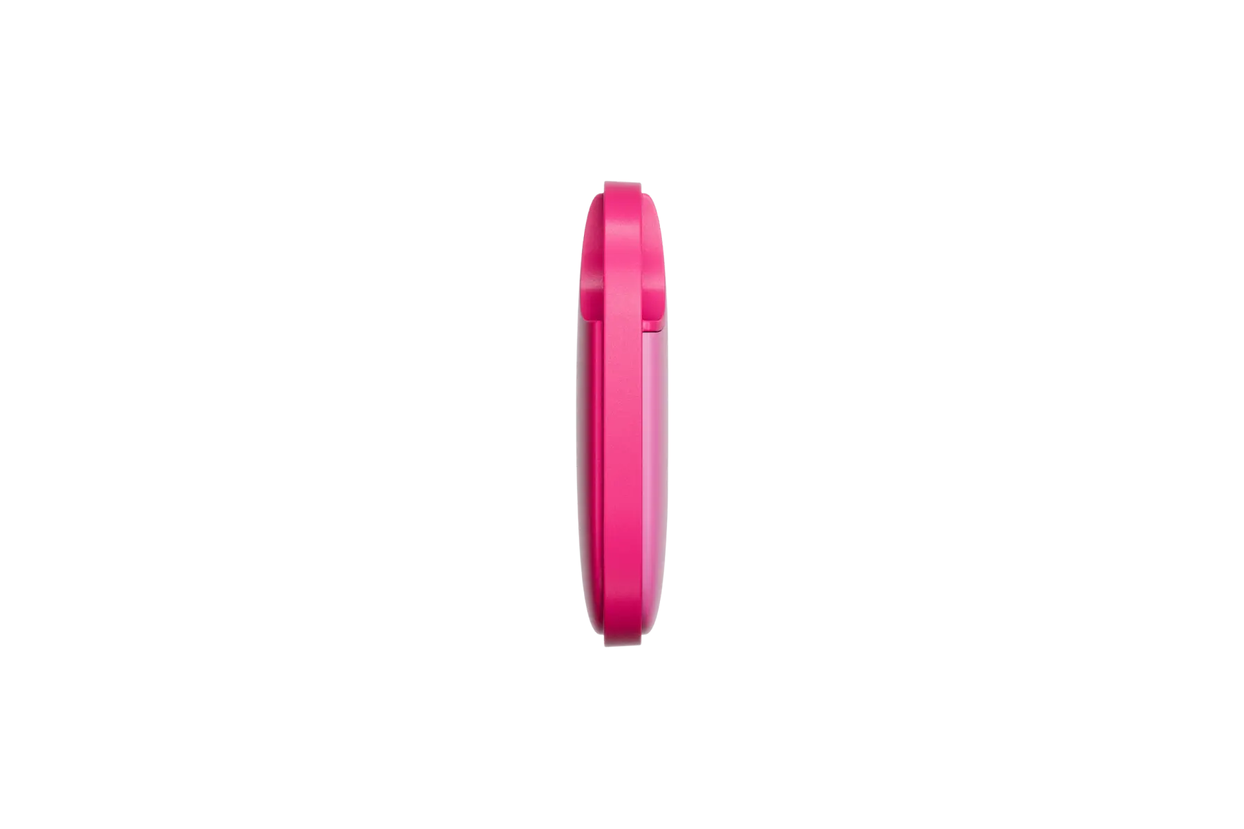 A side-facing image of a Life360 Tile - Pink Punch