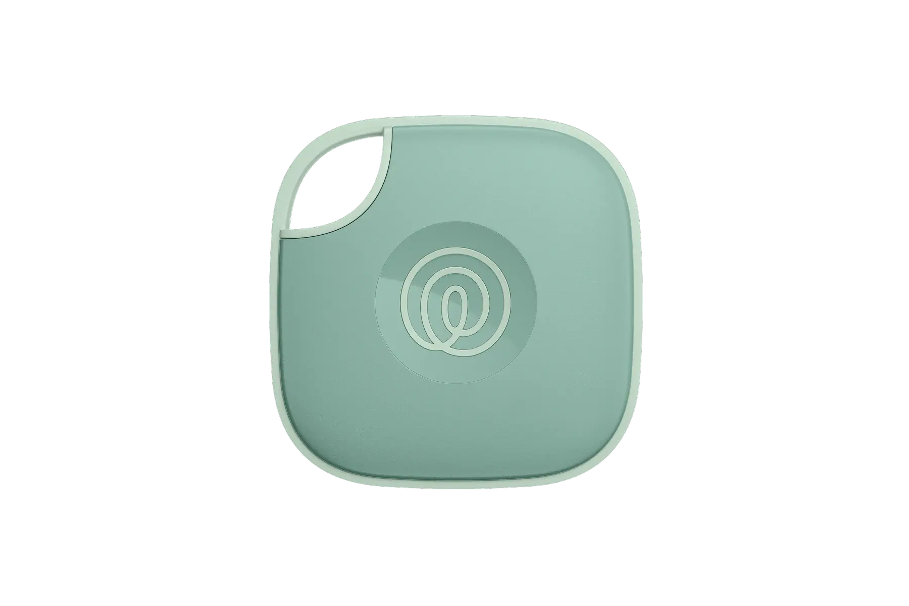A front-facing image of a Life360 Tile - Seaglass