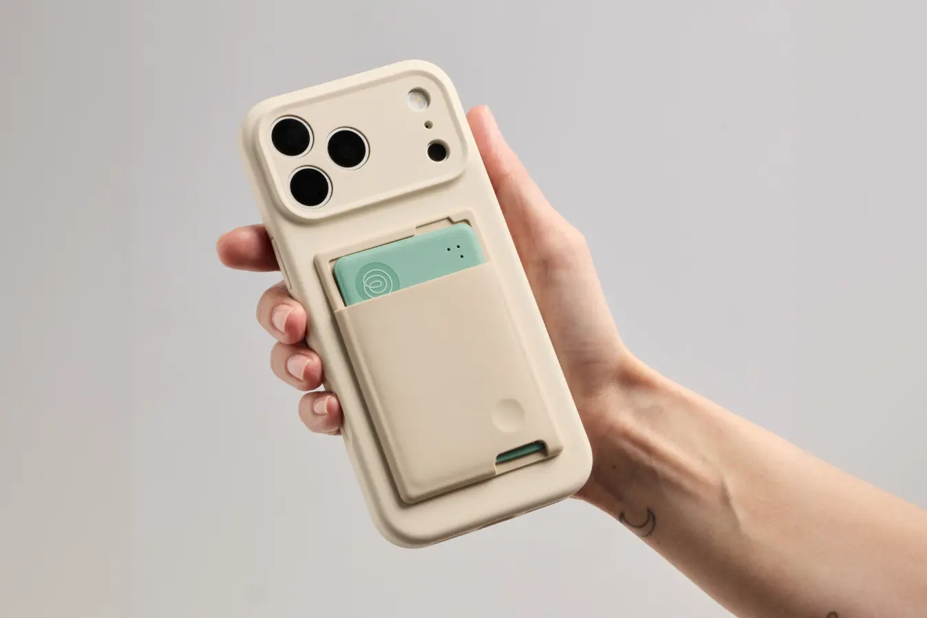Image of Tile Slim - Seaglass in pocket on phone