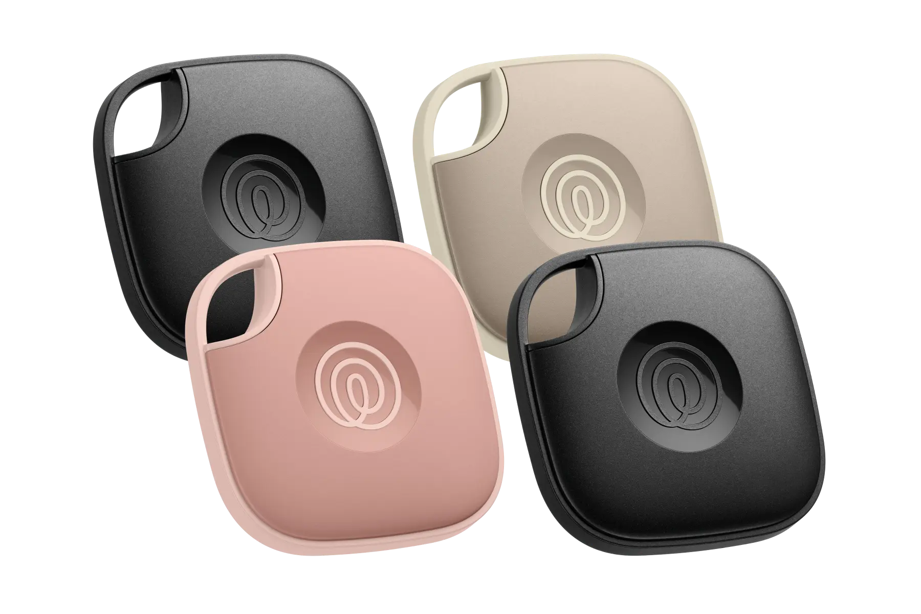 Profile of a Life360 Tile 4 Pack - Blush, Slate and Black