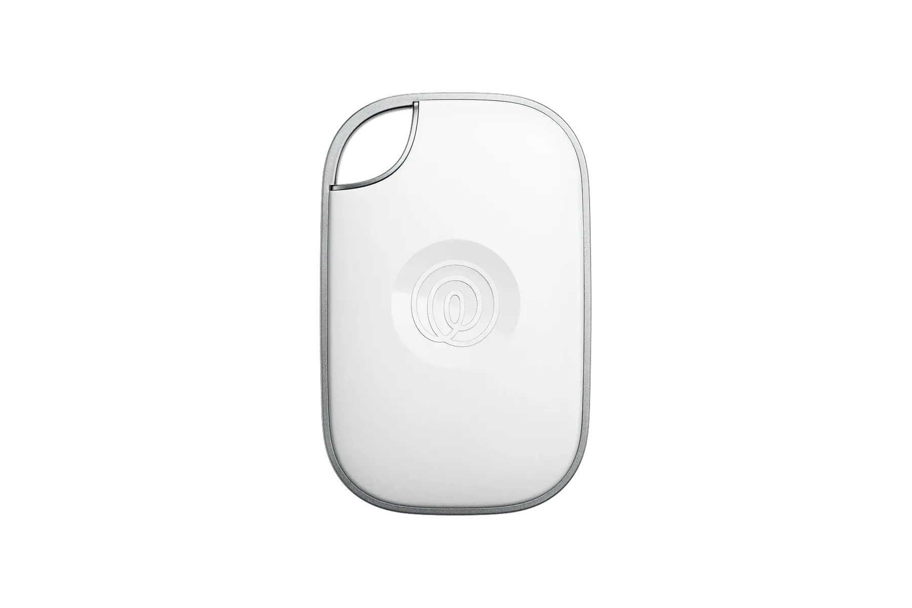 A front-facing image of a Life360 Tile Pro- White