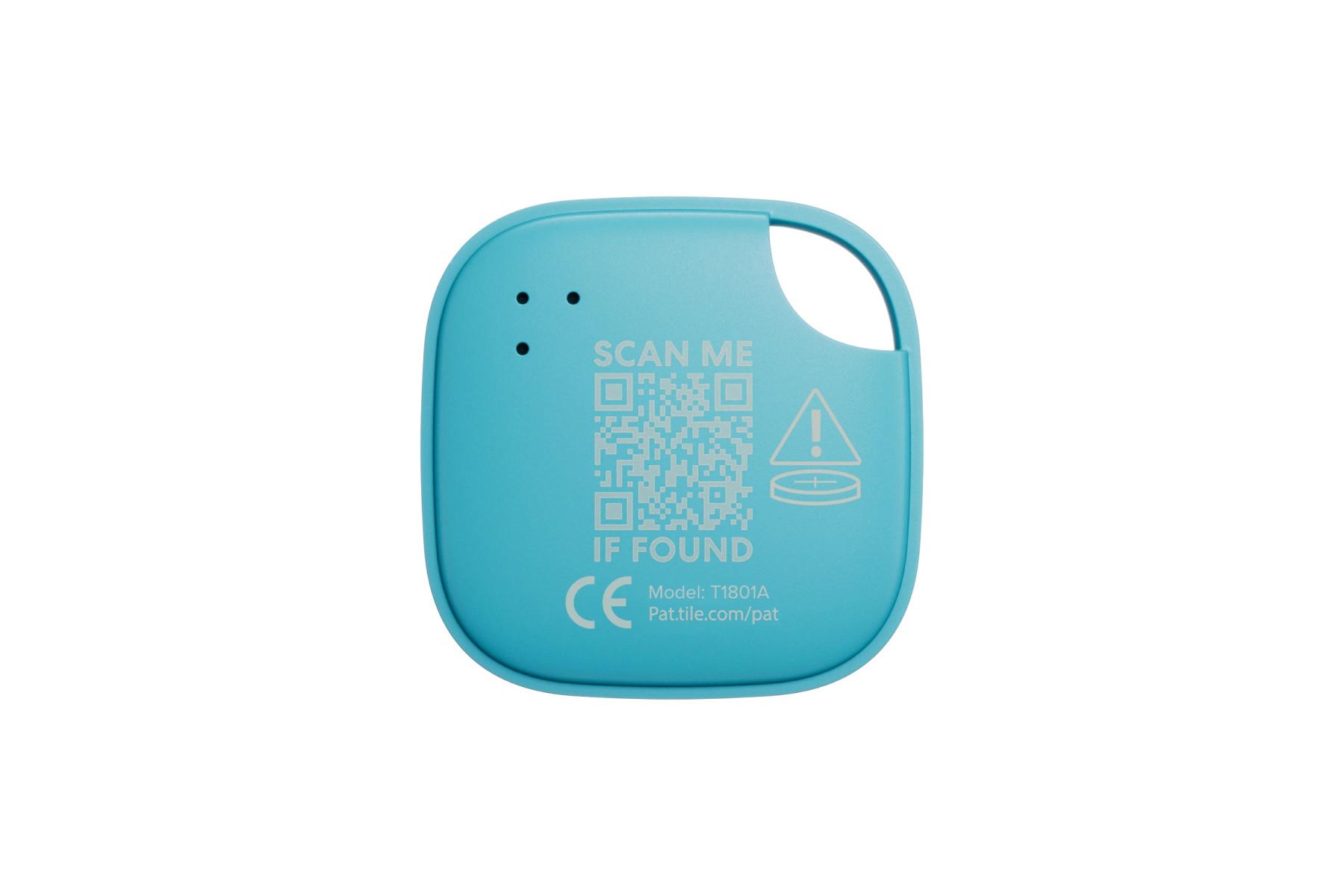 A back-facing image of a Life360 Tile - Green Surf