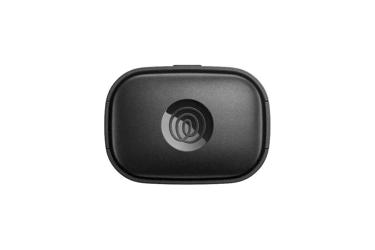 Image of Front of Black GPS Tracker