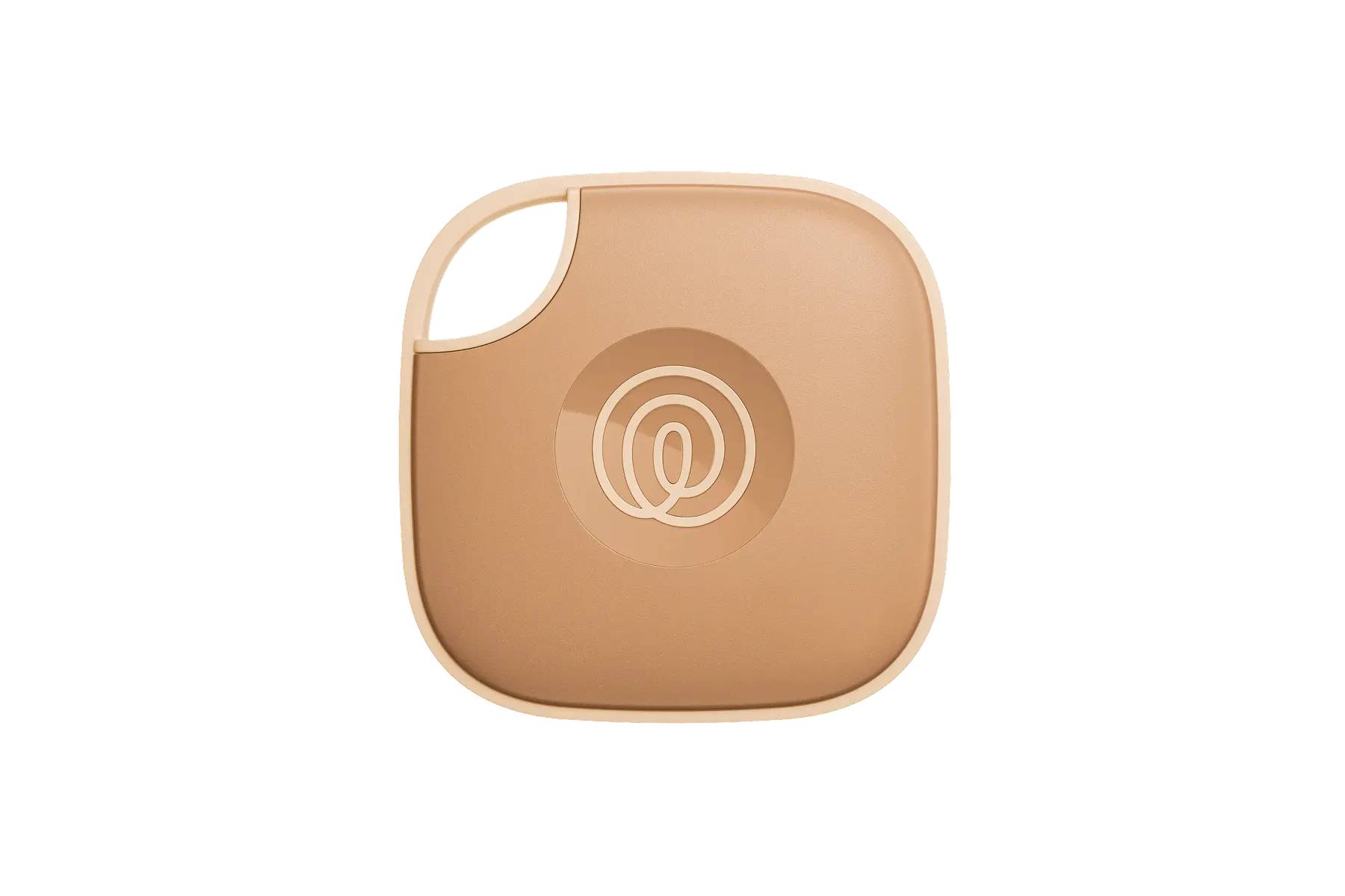 A front-facing image of a Life360 Tile - Clay