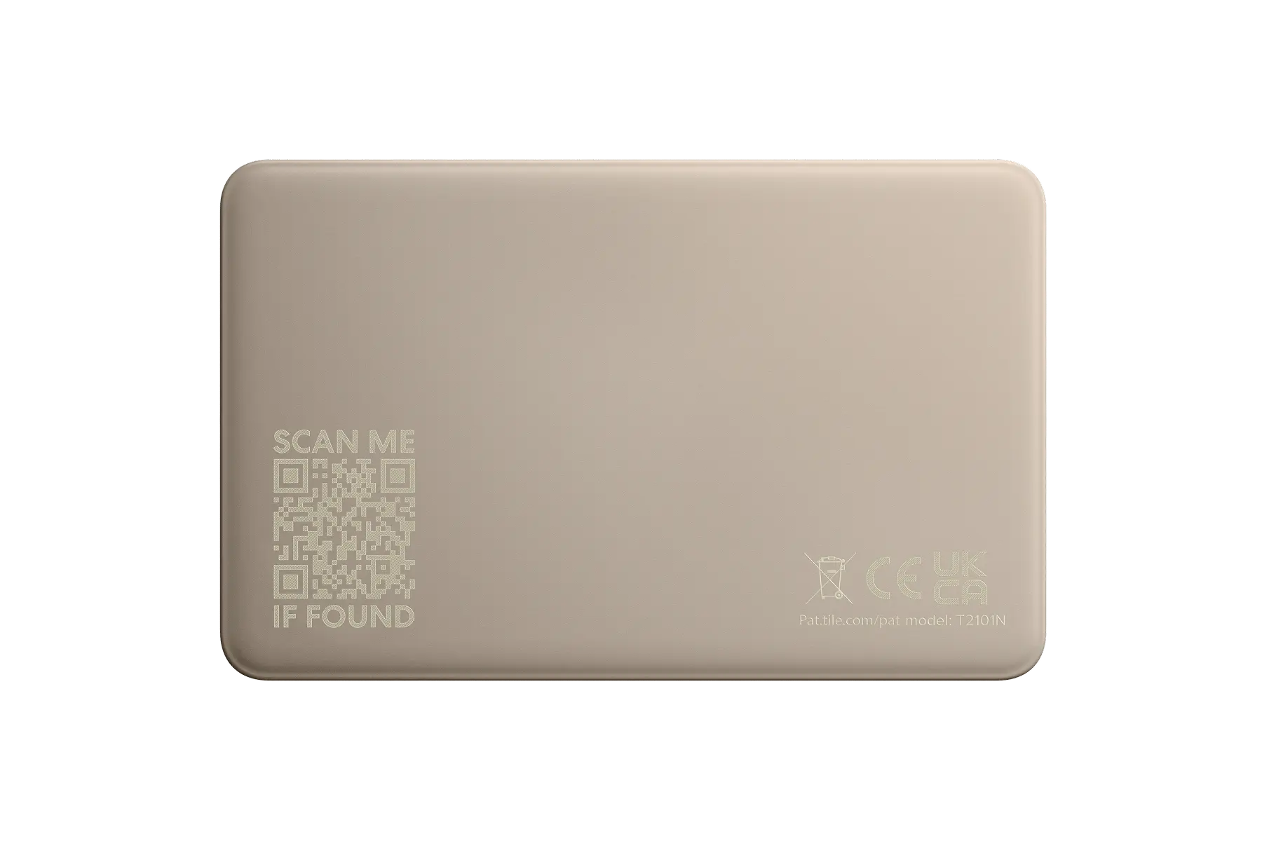 A back-facing image of a Life360 Tile Slim - Slate