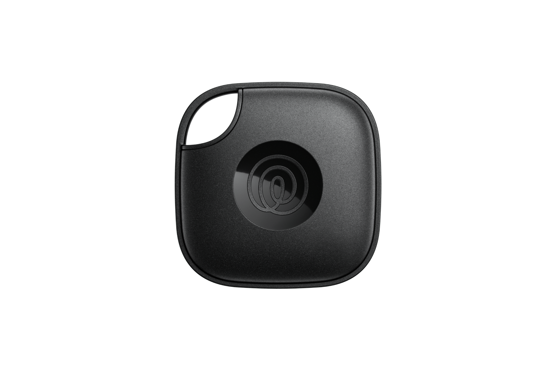 A front-facing image of a Life360 Tile - Black