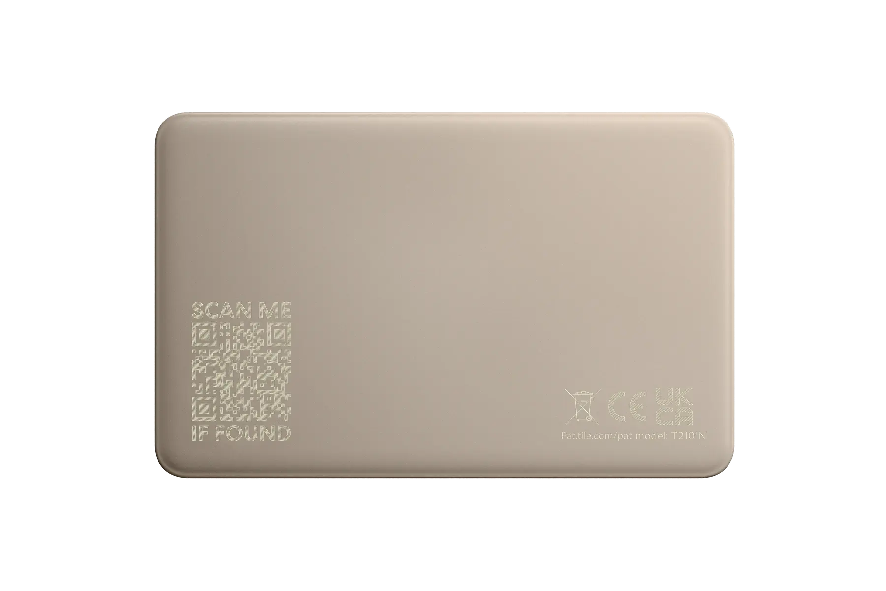 A back-facing image of a Life360 Tile Slim - Slate