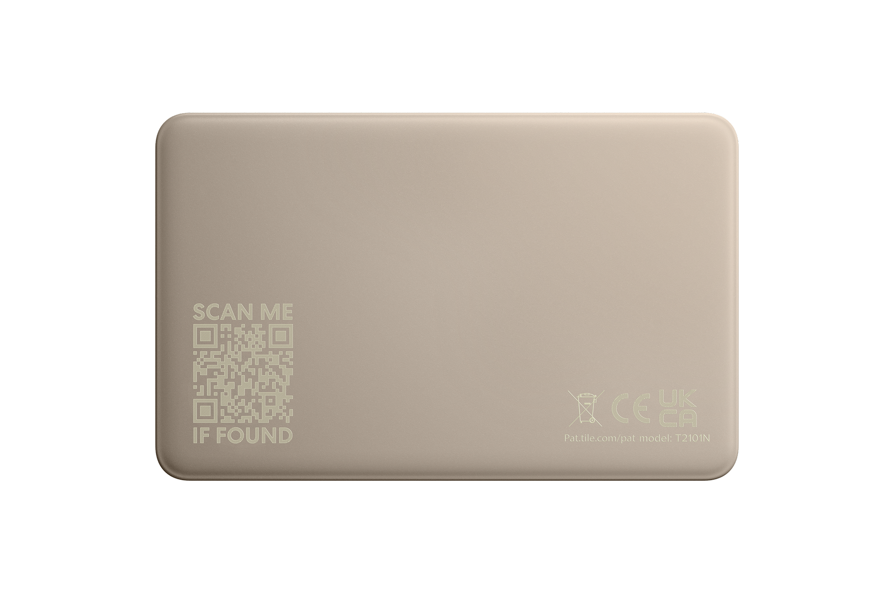 A back-facing image of a Life360 Tile Slim - Slate