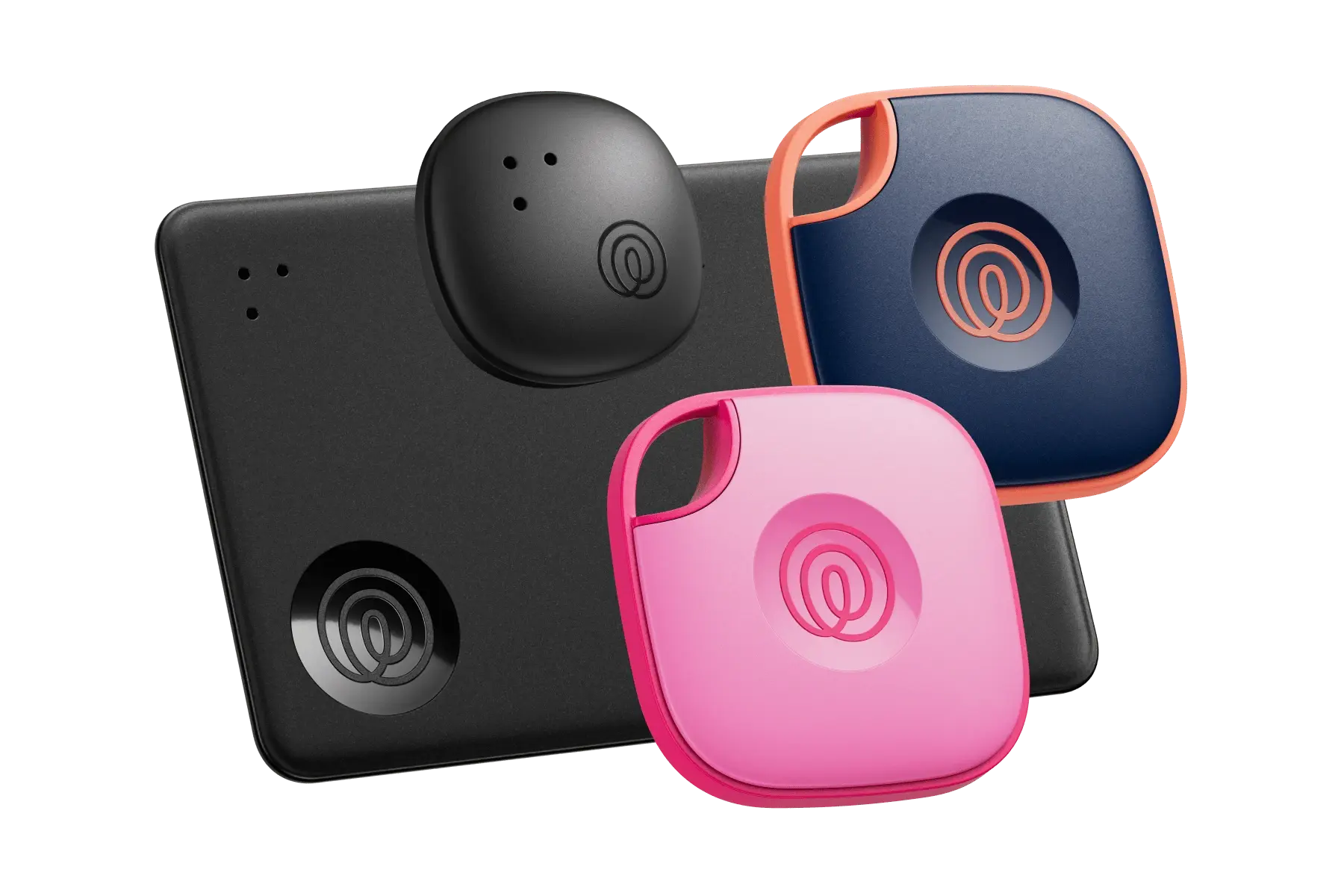 A profile image of a Life360 Tile Essentials Pack - Navy Blaze, Pink Punch, Black