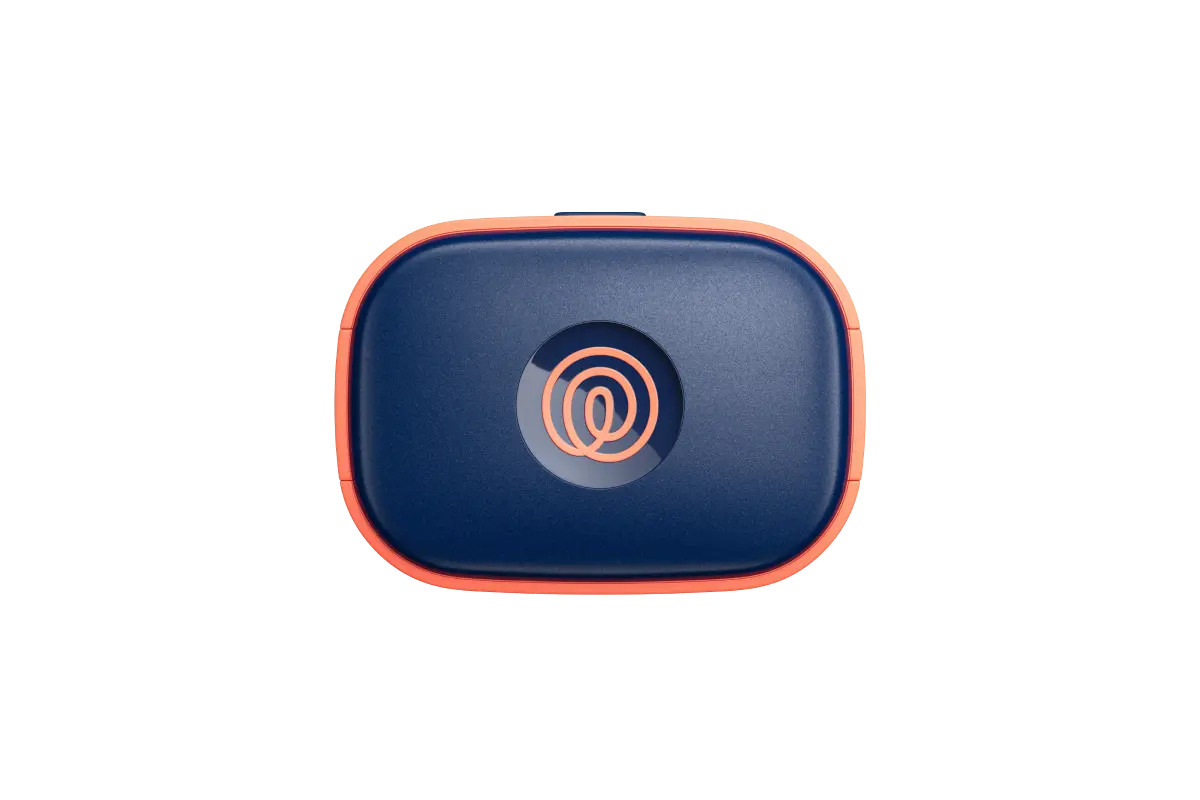 Image of front of navy blaze GPS tracker
