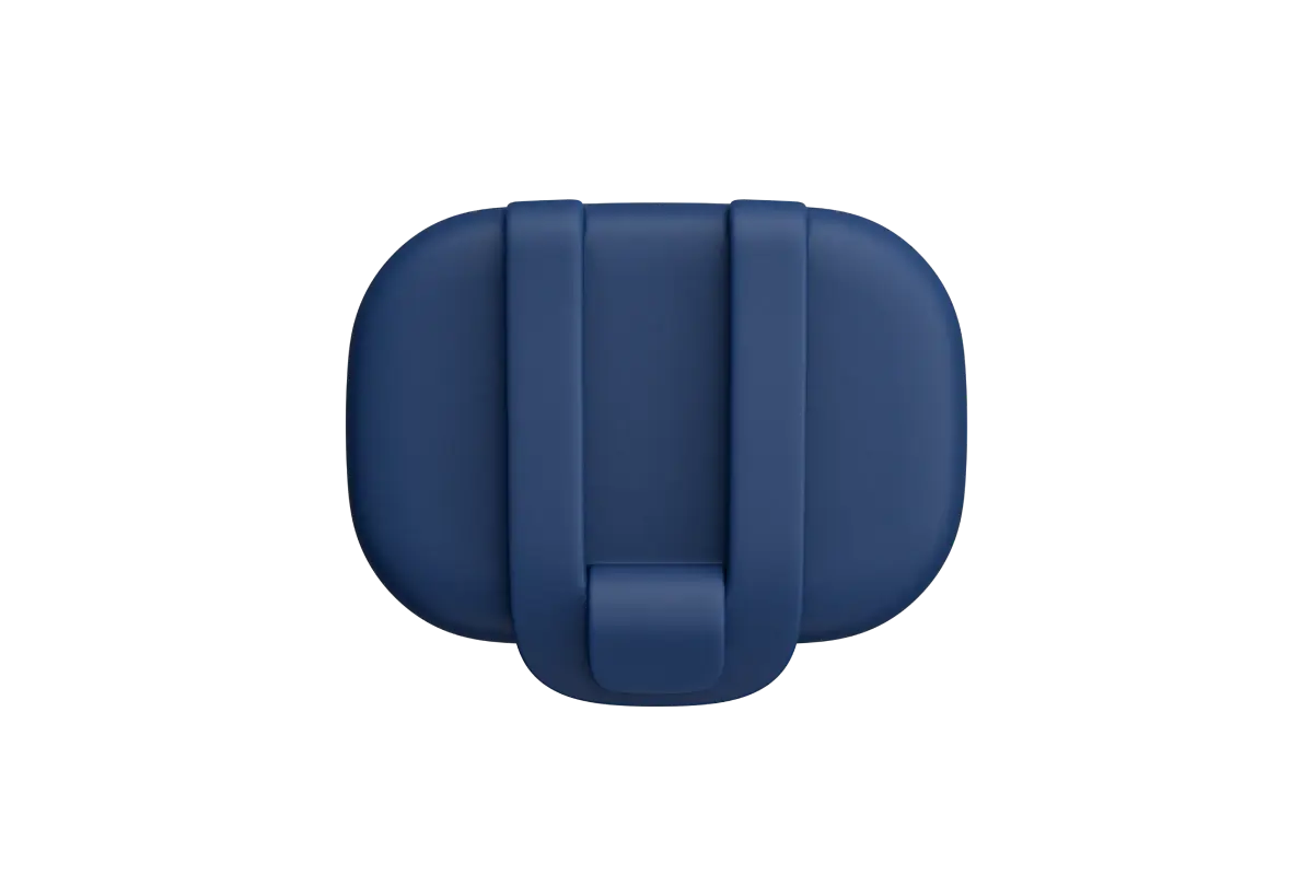 Image of the back of the navy blaze GPS tracker with clip