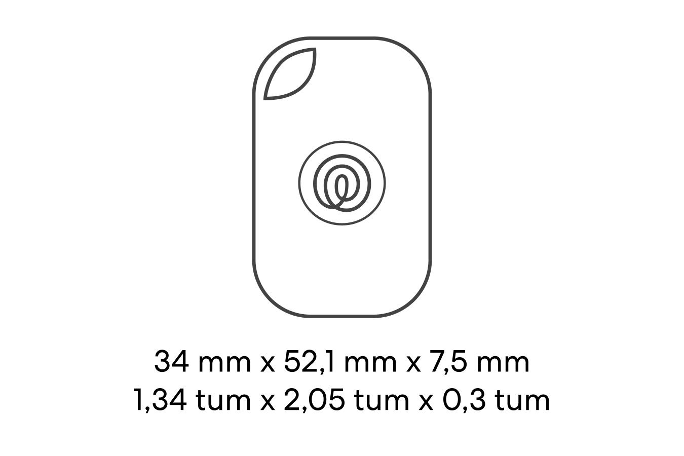 Dimensions of a Life360 Tile Pro