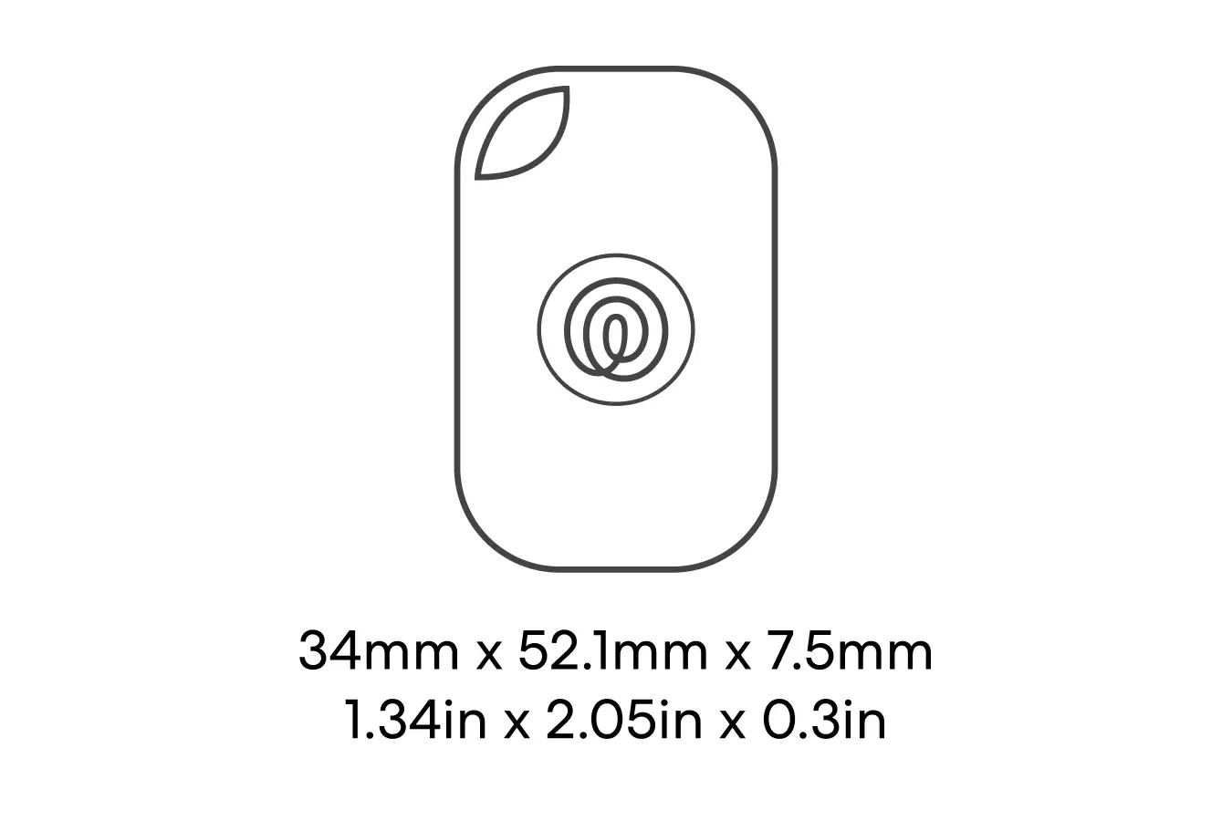 Dimensions of a Life360 Tile Pro