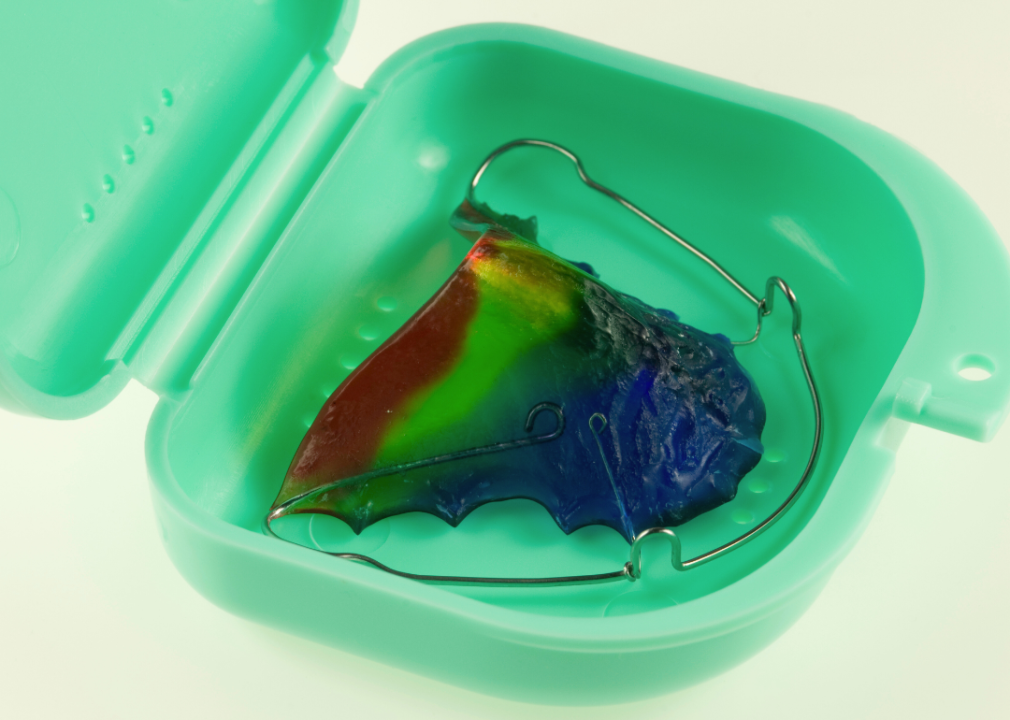 A retainer in a container