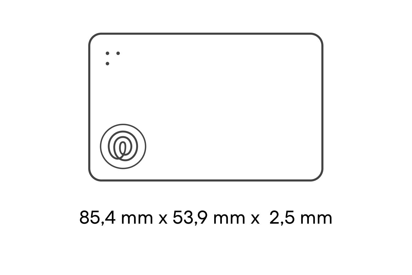 Dimensions of a Life360 Tile Slim