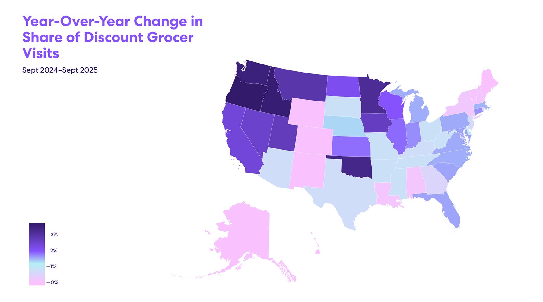 Change in Share of Discount Grocer Visits 1