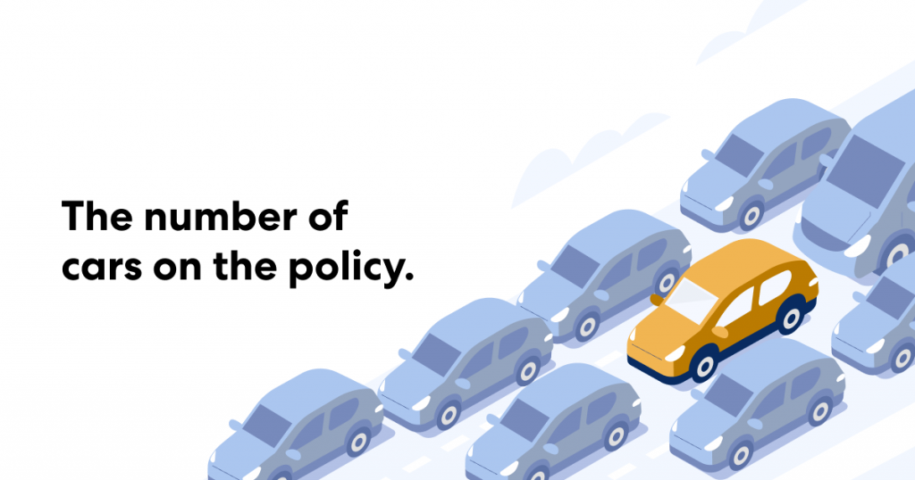 The number of cars on the policy. 