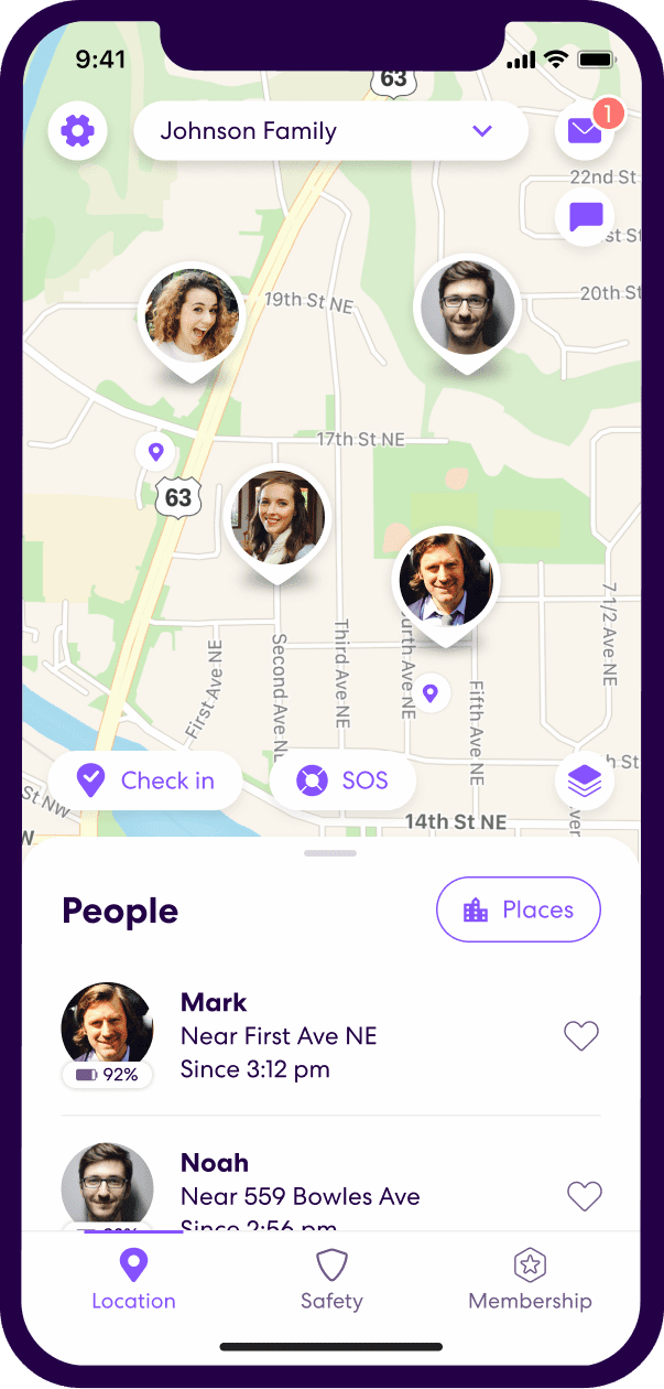 Life360 map view